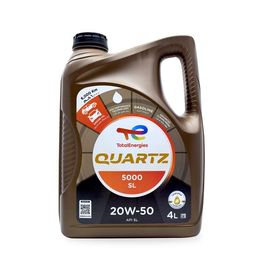 زيت محرك بنزين 4لتر (20w-50)5000كم  توتال